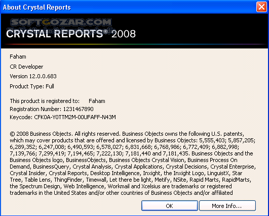 Crystal Reports Developer 2008 v12 SP4 تصاویر نرم افزار  - سافت گذر