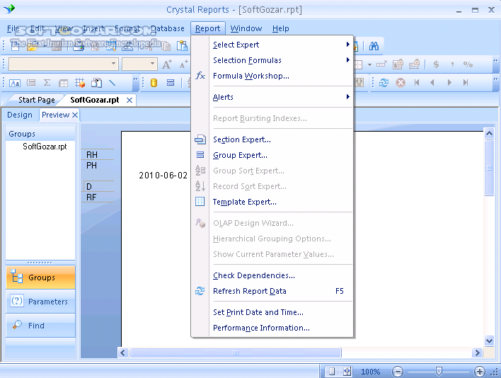 Crystal Reports Developer 2008 v12 SP4 تصاویر نرم افزار  - سافت گذر
