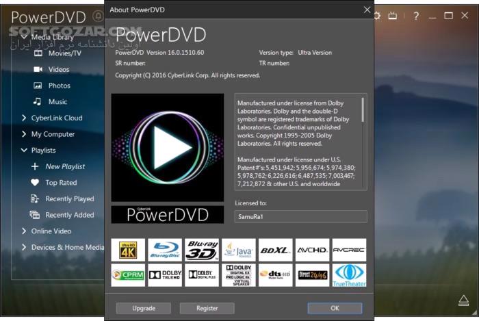 دانلود CyberLink PowerDVD Ultra 23.0.1825.62 - دانلود نرم افزار پخش فیلم پاور دی وی دی - سافت گذر