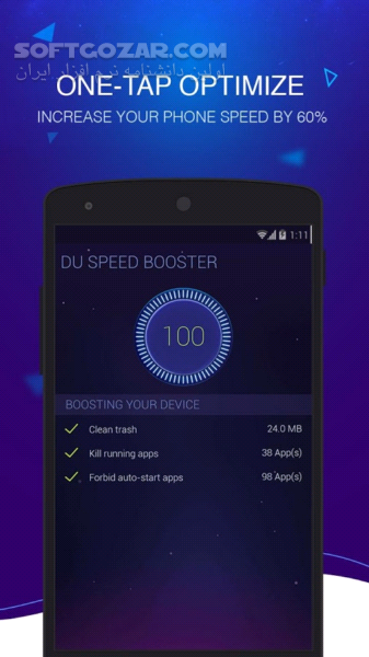 دانلود DU Speed Booster 3.1.7.1 for Android +2.3 - دانلود بهینه ساز دو اسپید برای اندروید - سافت گذر