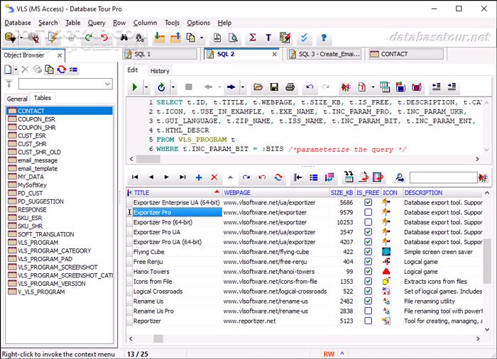 دانلود Database Tour Pro 11.2.9.443 - دانلود مدیریت پایگاه داده - سافت گذر