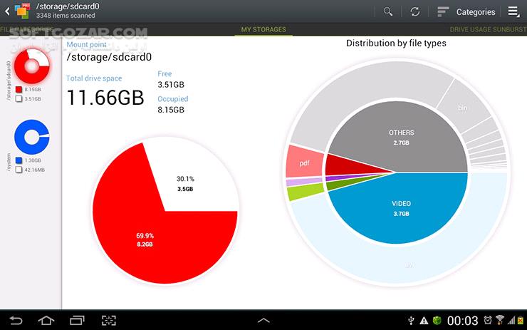 دانلود Device Storage Analyzer 4.1.9 for Android +2.1 - دانلود آنالیز و مدیریت فضای گوشی برای اندروید - سافت گذر