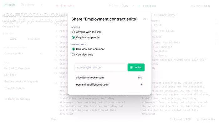 دانلود Diffchecker 6.7.3 - دانلود مقایسه فایل - سافت گذر