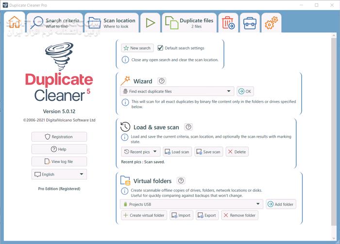 دانلود DigitalVolcano Duplicate Cleaner Pro 5.21.2 - دانلود حذف فایل های تکراری در ویندوز - سافت گذر