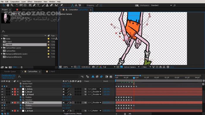 دانلود Digital Tutors - Inverse Kinematic Animation with DUIK in After Effects - دانلود فیلم آموزش ترکیب حرکتی معکوس انیمیشن با DUIK در افتر افکتس - سافت گذر