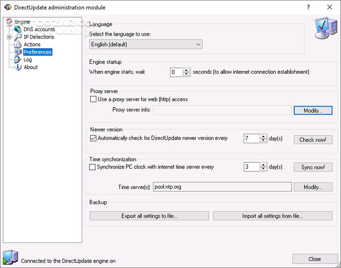 دانلود DirectUpdate 4.8.1 Build 7 - دانلود به‌روزرسانی خودکار دی‌ان‌اس در زمان تغییر آی‌پی - سافت گذر