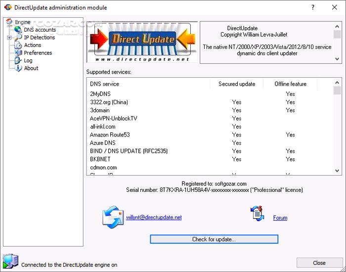 دانلود DirectUpdate 4.8.1 Build 7 - دانلود به‌روزرسانی خودکار دی‌ان‌اس در زمان تغییر آی‌پی - سافت گذر