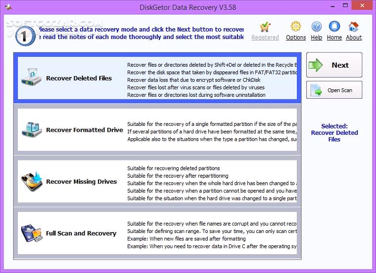 دانلود DiskGetor Data Recovery 3.58 + Portable - دانلود یکی از پرسرعت ترین، قدرتمندترین و دقیق ترین برنامه های بازیابی فایل ها به همراه نسخه پرتابل - سافت گذر