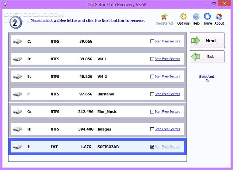 دانلود DiskGetor Data Recovery 3.58 + Portable - دانلود یکی از پرسرعت ترین، قدرتمندترین و دقیق ترین برنامه های بازیابی فایل ها به همراه نسخه پرتابل - سافت گذر