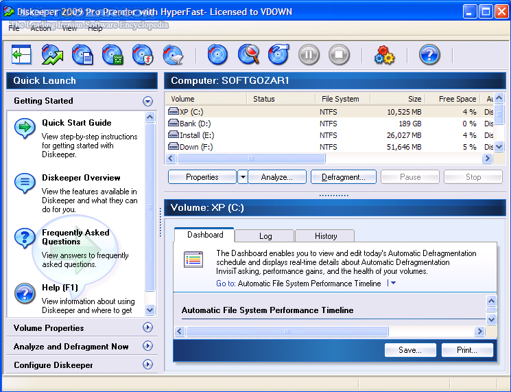 دانلود Diskeeper 18 Professional 20.0.1300 + Server - دانلود دیفرگ کردن اطلاعات درایوها دیسک کیپر - سافت گذر