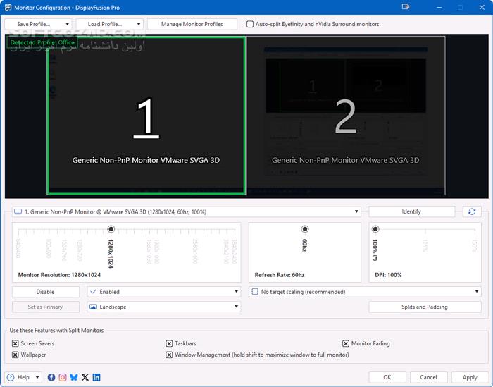 دانلود DisplayFusion Pro 12.0 - دانلود مدیریت چند مانیتور در ویندوز - سافت گذر