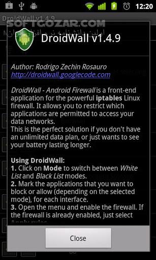 دانلود DroidWall 1.5.7 for Android - دانلود فایروال قدرتمند اندروید برای اندروید - سافت گذر