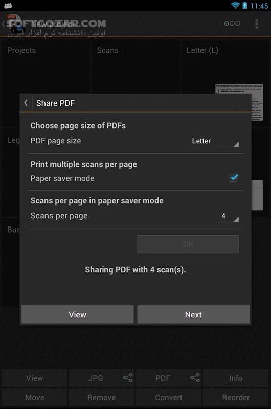 دانلود Droid Scan Pro 6.5.1 for Android +4.0 - دانلود اسکنر موبایل و ساخت PDF برای اندروید - سافت گذر