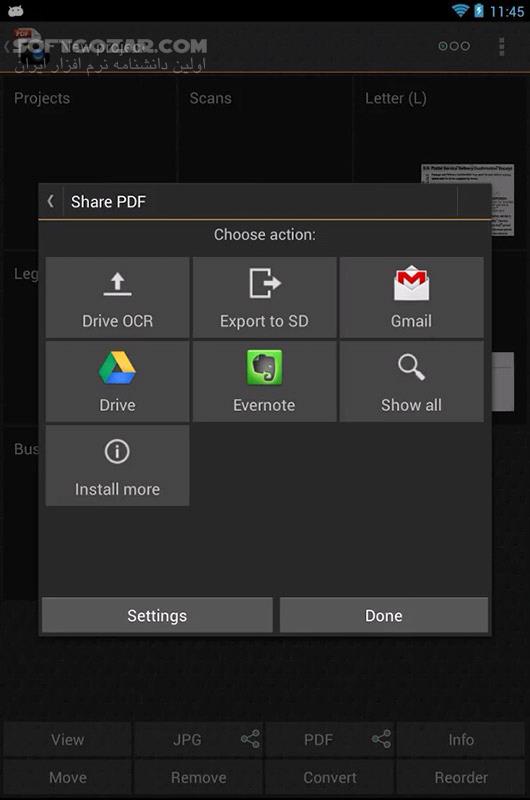 دانلود Droid Scan Pro 6.5.1 for Android +4.0 - دانلود اسکنر موبایل و ساخت PDF برای اندروید - سافت گذر