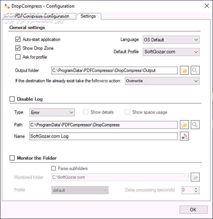 دانلود DropCompress 1.2.8 - دانلود فشرده‌سازی PDF - سافت گذر