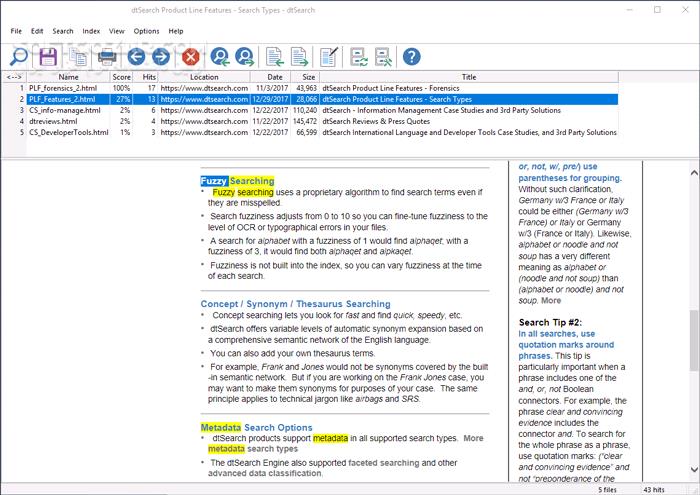 دانلود DtSearch Desktop + Engine 2024.02 Build 8818 - دانلود جستجوی متن - سافت گذر