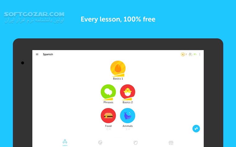 دانلود Duolingo: Learn Languages 6.25.4 for Android +10 - دانلود دولینگو برای اندروید - سافت گذر