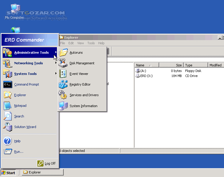 ERD Commander 5 0 6 0 6 5 x86 x64 تصاویر نرم افزار  - سافت گذر