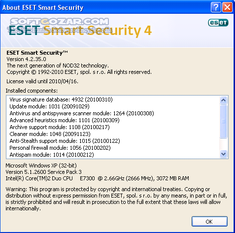 ESET Smart Security Business Edition 4 2 76 0 x86 x64 Retail (Update 12000) 2015 07 27 تصاویر نرم افزار  - سافت گذر