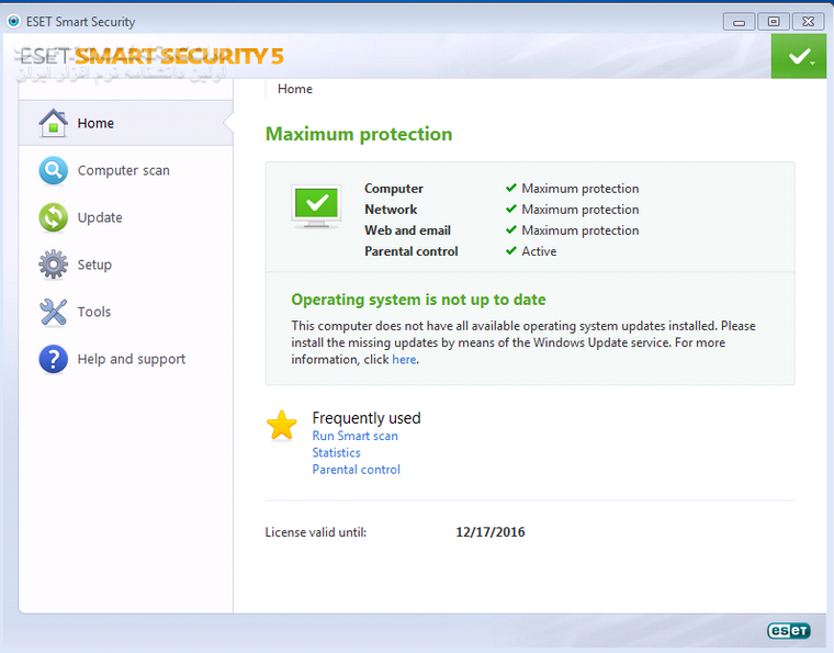 دانلود ESET Smart Security 5.2.15.1 x86/x64 (Update 12000) 2015-07-27 - دانلود نود 32 اسمارت سکوریتی 5 - سافت گذر
