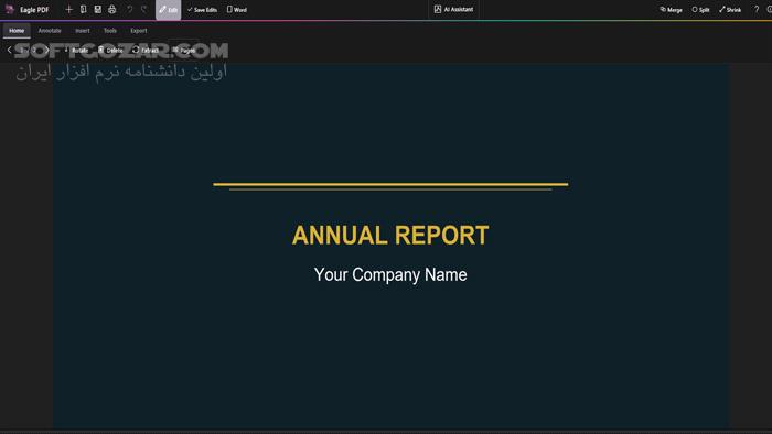 دانلود Eagle PDF Editor 1.5.2 - دانلود ویرایشگر پی‌دی‌اف - سافت گذر