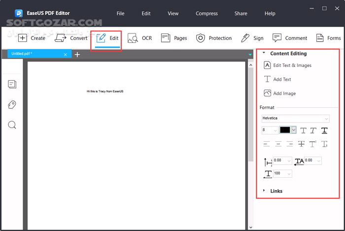 دانلود EaseUS PDF Editor Pro 6.2.0.2 - دانلود ساخت و ویرایش پی دی اف - سافت گذر