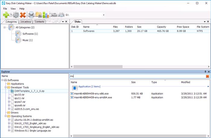 دانلود Easy Disk Catalog Maker 1.7 - دانلود مدیریت و سازماندهی دیسک های مختلف - سافت گذر