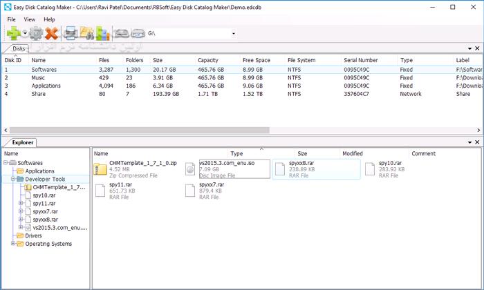 دانلود Easy Disk Catalog Maker 1.7 - دانلود مدیریت و سازماندهی دیسک های مختلف - سافت گذر