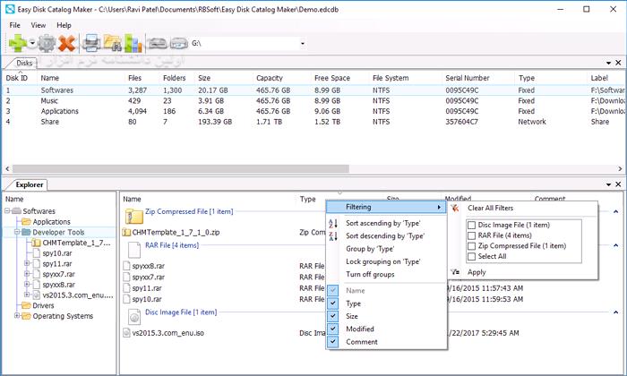 دانلود Easy Disk Catalog Maker 1.7 - دانلود مدیریت و سازماندهی دیسک های مختلف - سافت گذر