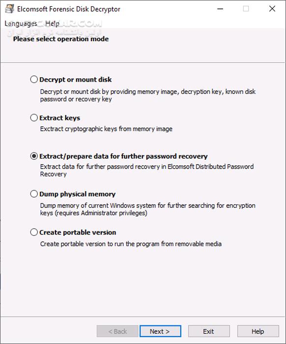 دانلود Elcomsoft Forensic Disk Decryptor 2.20.1011 - دانلود دستیابی به اطلاعات رمزگذاری شده - سافت گذر