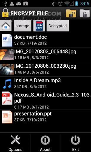دانلود Encrypt File 1.0.9 for Android +2.3 - دانلود رمزنگاری فایلها برای اندروید - سافت گذر