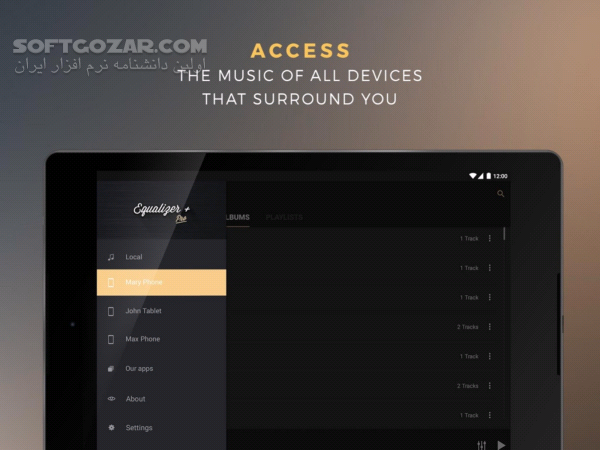 دانلود Equalizer + Pro (Music Player) 2.12.0 for Android +4.0 - دانلود پلیری با افکت های صوتی زیبا برای اندروید - سافت گذر
