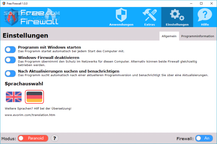 دانلود Free Firewall 2.6.2 - دانلود فایروال اووریم - سافت گذر
