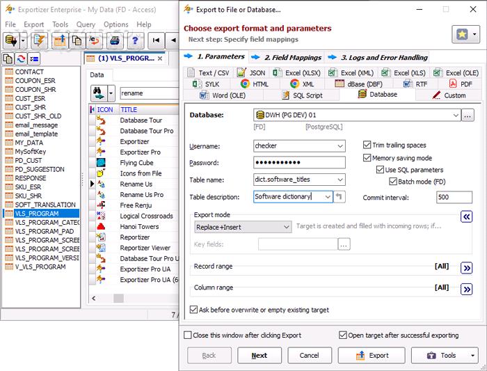 دانلود Exportizer Enterprise 10.0.5.674 - دانلود استخراج و تبدیل داده‌ها - سافت گذر
