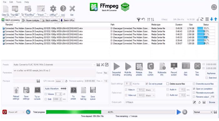 دانلود FFmpeg Batch AV Converter 3.0.6 - دانلود انکودر و مبدل فایل های ویدئویی و صوتی - سافت گذر