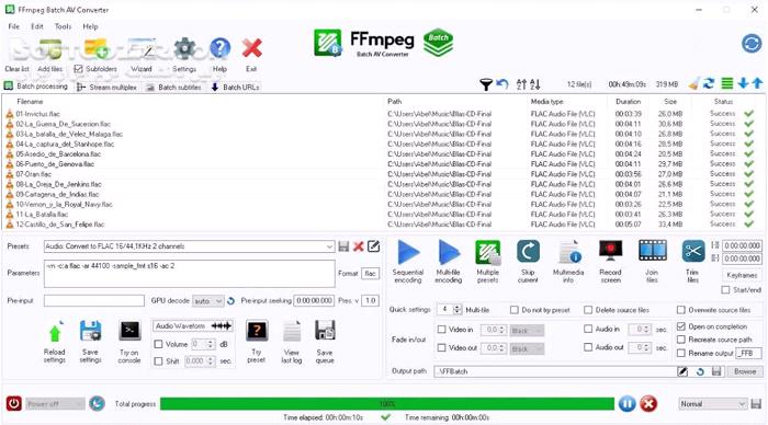 دانلود FFmpeg Batch AV Converter 3.0.6 - دانلود انکودر و مبدل فایل های ویدئویی و صوتی - سافت گذر