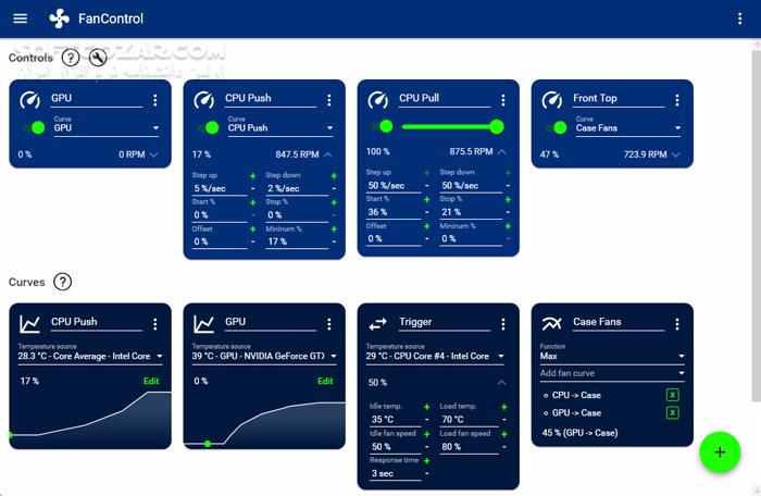دانلود FanControl v209 - دانلود کنترل سرعت فن کامپیوتر - سافت گذر