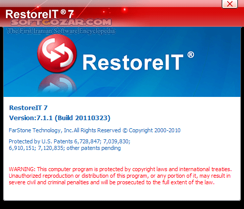 دانلود FarStone RestoreIT 10 Build 4.1.100.1332 / TotalRecovery Pro 11.0 /Server 10.10.1 / Total Backup Recovery Server 10.10 - دانلود نرم افزار پشتیبان گیری کم حجم و سریع از اطلاعات - سافت گذر