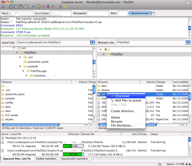 دانلود FileZilla 3.69.1 Pro / Server / Portable - دانلود فایل زیلا - سافت گذر
