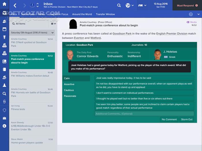 دانلود Football Manager 2017 - دانلود بازی فوتبال منیجر 2017 - سافت گذر