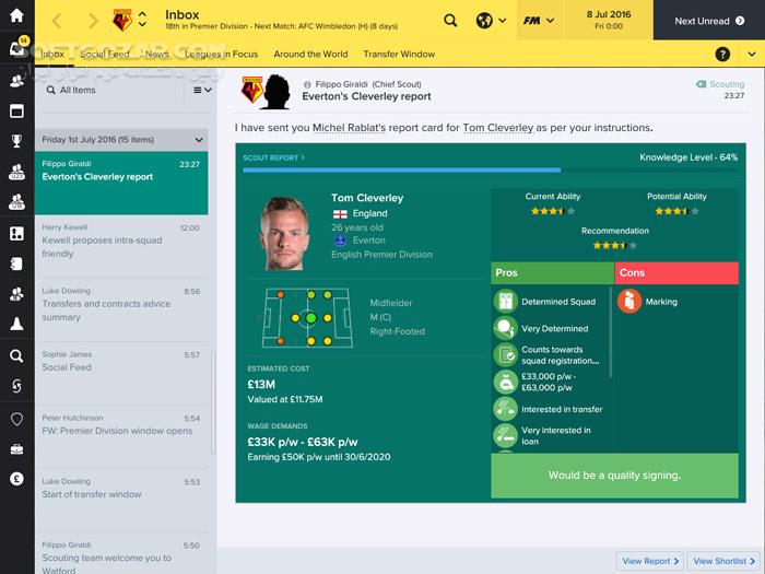 دانلود Football Manager 2017 - دانلود بازی فوتبال منیجر 2017 - سافت گذر