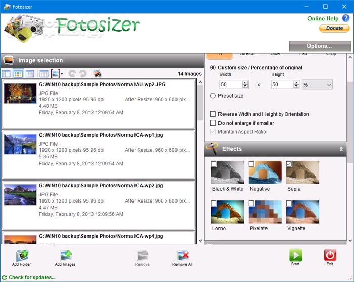 دانلود Fotosizer Professional 3.18.0.585 - دانلود تغییر سایز و حجم گروهی عکس ها - سافت گذر