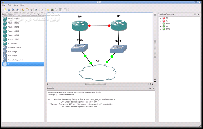 دانلود GNS3 3.0.4 Final / Wireshark 4.4.6 / macOS - دانلود شبیه سازی شبکه های کامپیوتری جی ان اس3 - سافت گذر