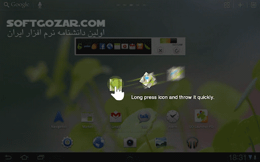 دانلود GO Launcher HD 1.19 for Android +2.2 - دانلود لانچر معروف و قدرتمند برای تبلت ها برای اندروید - سافت گذر