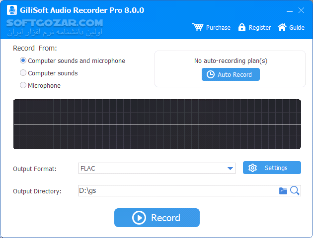 دانلود GiliSoft Audio Recorder Pro 13.4 - دانلود ریکوردر جیلی‌سافت - سافت گذر
