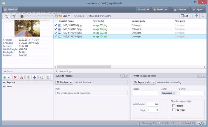 دانلود Gillmeister Rename Expert 5.31.4 - دانلود تغییر نام سریع فایل ها و پوشه ها - سافت گذر