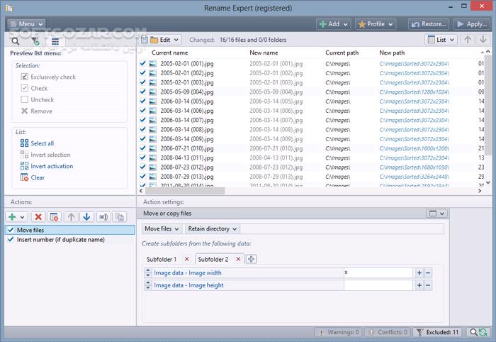 دانلود Gillmeister Rename Expert 5.31.4 - دانلود تغییر نام سریع فایل ها و پوشه ها - سافت گذر