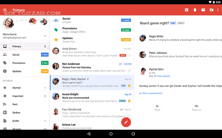دانلود Google Gmail 2025.04.06 for Android +6.0 - دانلود جیمیل برای اندروید - سافت گذر