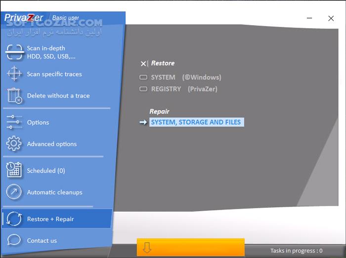 دانلود Goversoft Privazer 4.0.87 - دانلود پاک‌سازی عمیق سیستم و حفاظت از حریم خصوصی - سافت گذر