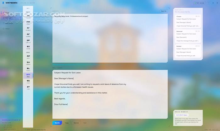 دانلود HSX WriteDesk 1.0.1 (تولید متن با هوش مصنوعی) با لینک مستقیم و کرک معتبر